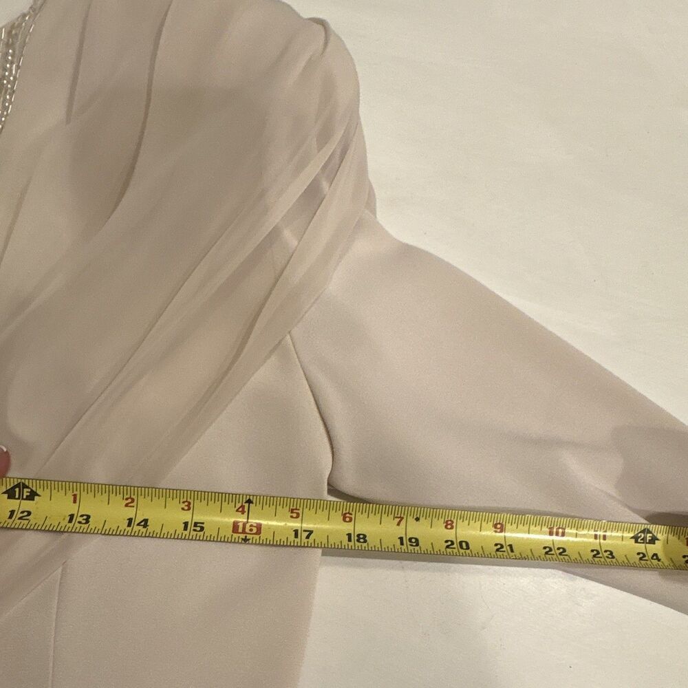 Daymor Couture Beige 2-Piece Skirt Suit Set Jacket & Skirt Women’s Size 10 - Picture 4 of 10